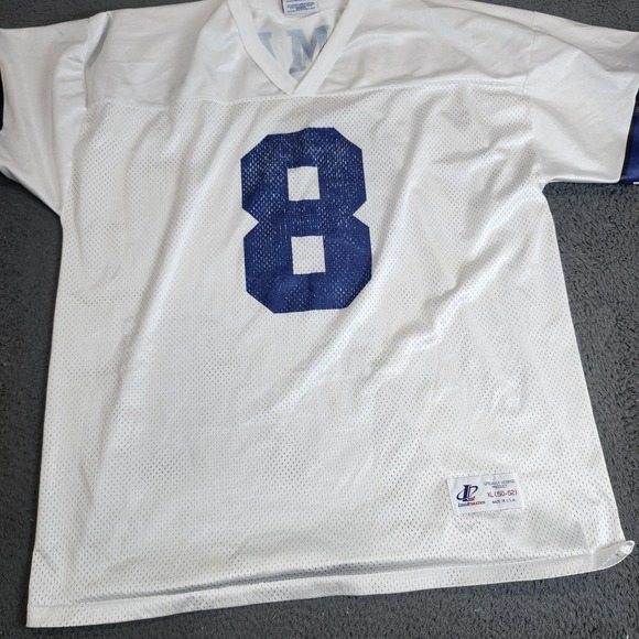 Logo Athletic Other - Vintage Dallas Cowboys Football Jersey Mens XL White Aikman 8 NFL Logo Athletic